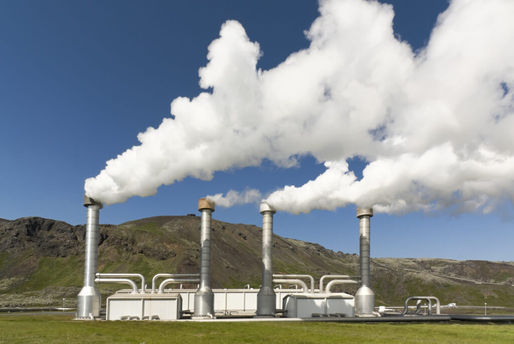 A geothermal power plant